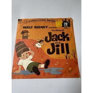 Vintage 1964 Walt Disney Jack & Jill 45 RPM Vinyl Record LG-776 Disneyland